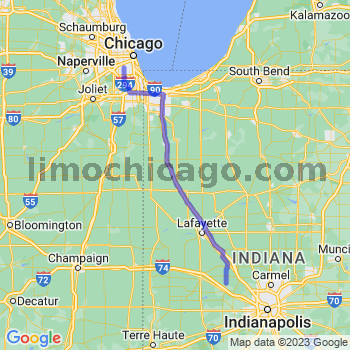 Travel from Advance to Midway airport Limousine service to Midway airport (MDW)