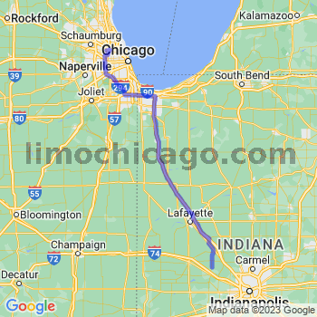 Travel from Advance to O'Hare airport Limousine service to O'Hare airport (ORD)