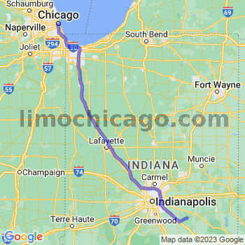 Travel from Manilla to Chicago Loop Limousine service to Chicago Loop