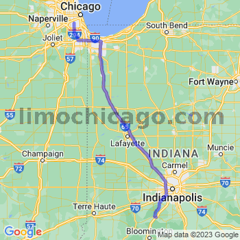 Travel from Martinsville to Midway airport Limousine service to Midway airport (MDW)