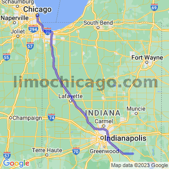 Travel from Milroy to Chicago Loop Limousine service to Chicago Loop
