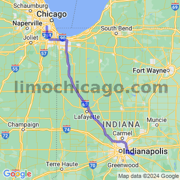 Travel from New Palestine to Midway airport Limousine service to Midway airport (MDW)