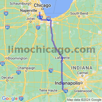 Travel from Putnamville to Midway airport Limousine service to Midway airport (MDW)