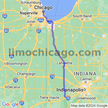 Travel from Putnamville to Chicago Loop Limousine service to Chicago Loop