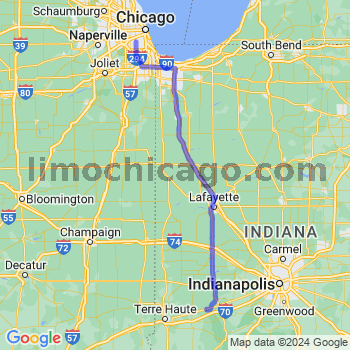 Travel from Reelsville to Midway airport Limousine service to Midway airport (MDW)