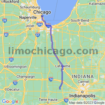 Travel from Russellville to Chicago Loop Limousine service to Chicago Loop