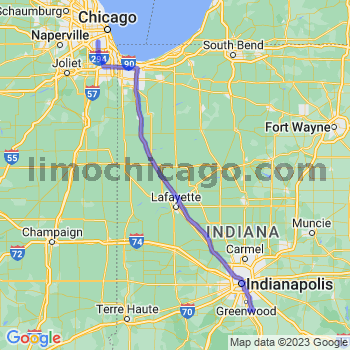 Travel from Whiteland to Midway airport Limousine service to Midway airport (MDW)
