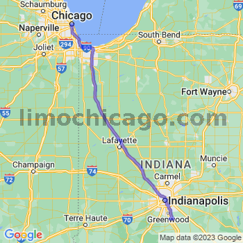 Travel from Whiteland to Chicago Loop Limousine service to Chicago Loop