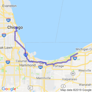 Travel from Beverly Shores to Chicago Loop Limousine service to Chicago Loop