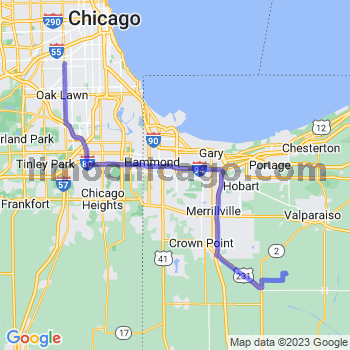 Travel from Boone Grove to Midway airport Limousine service to Midway airport (MDW)
