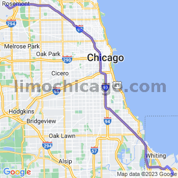 Travel from East Chicago to O'Hare airport Limousine service to O'Hare airport (ORD)