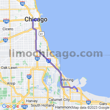 Travel from East Chicago to Chicago Loop Limousine service to Chicago Loop
