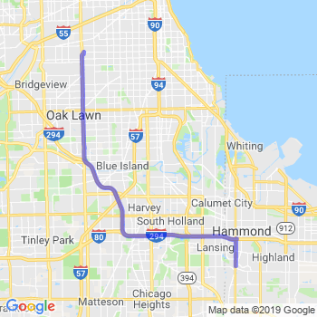 Travel from Munster to Midway airport Limousine service to Midway airport (MDW)