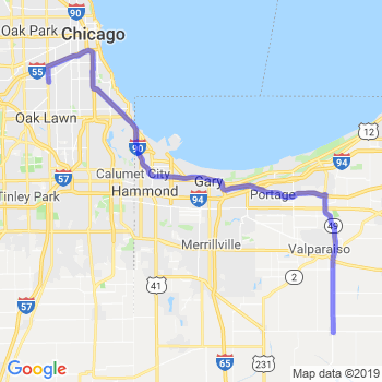 Travel from Kouts to Midway airport Limousine service to Midway airport (MDW)