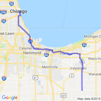 Travel from Kouts to Chicago Loop Limousine service to Chicago Loop