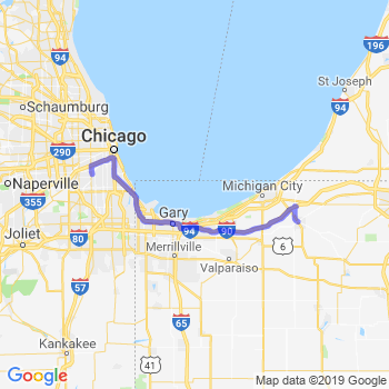 Travel from La Porte to Midway airport Limousine service to Midway airport (MDW)