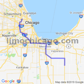 Travel from San Pierre to O'Hare airport Limousine service to O'Hare airport (ORD)