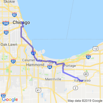 Travel from Valparaiso to Chicago Loop Limousine service to Chicago Loop