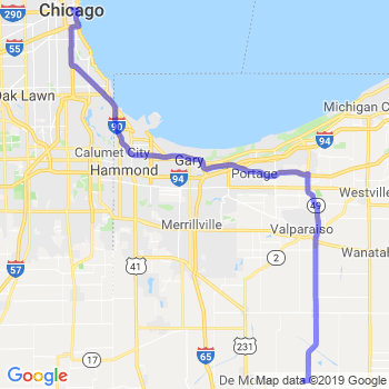 Travel from Wheatfield to Chicago Loop Limousine service to Chicago Loop