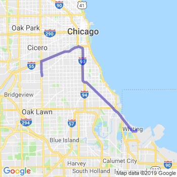 Travel from Whiting to Midway airport Limousine service to Midway airport (MDW)
