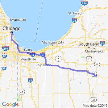 Travel from Bourbon to Chicago Loop Limousine service to Chicago Loop