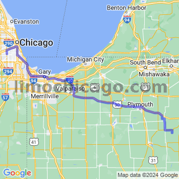 Travel from Burket to Midway airport Limousine service to Midway airport (MDW)