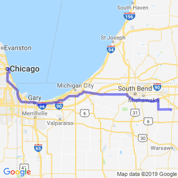 Travel from Goshen to Chicago Loop Limousine service to Chicago Loop