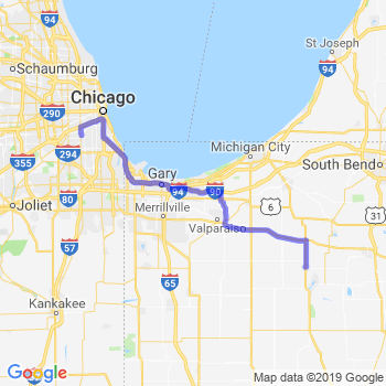 Travel from Knox to Midway airport Limousine service to Midway airport (MDW)