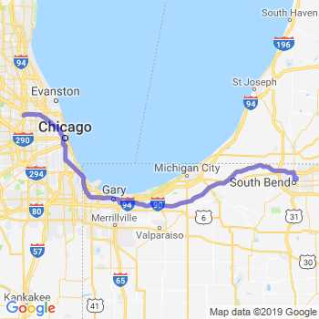 Travel from Notre Dame to O'Hare airport Limousine service to O'Hare airport (ORD)