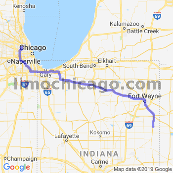 Travel from Berne to O'Hare airport Limousine service to O'Hare airport (ORD)