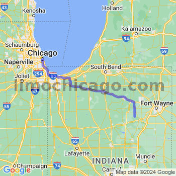 Travel from Bippus to Chicago Loop Limousine service to Chicago Loop