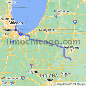 Travel from Bluffton to Chicago Loop Limousine service to Chicago Loop