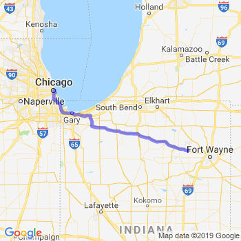 Travel from Columbia City to Chicago Loop Limousine service to Chicago Loop