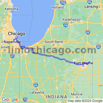 Travel from Harlan to Midway airport Limousine service to Midway airport (MDW)