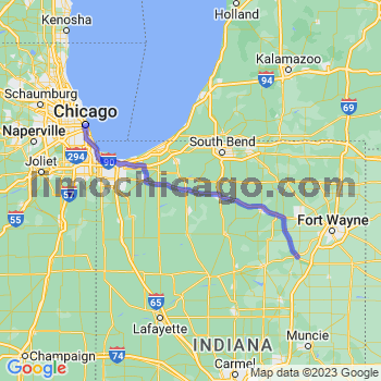Travel from Huntington to Chicago Loop Limousine service to Chicago Loop