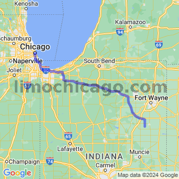 Travel from Liberty Center to Chicago Loop Limousine service to Chicago Loop