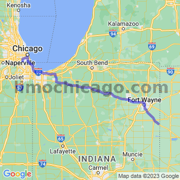 Travel from Pleasant Mills to Midway airport Limousine service to Midway airport (MDW)