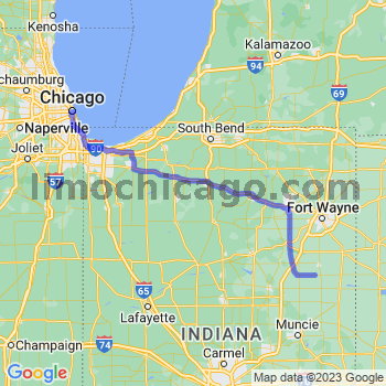 Travel from Poneto to Chicago Loop Limousine service to Chicago Loop