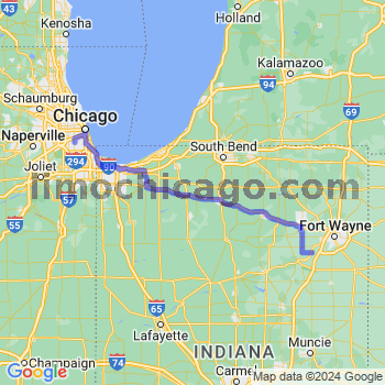 Travel from Roanoke to Midway airport Limousine service to Midway airport (MDW)