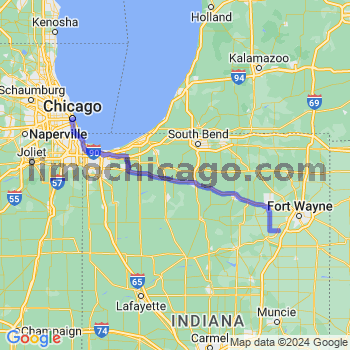 Travel from Roanoke to Chicago Loop Limousine service to Chicago Loop