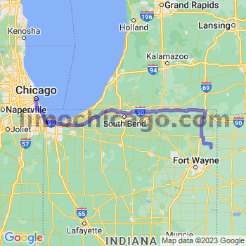 Travel from Saint Joe to Chicago Loop Limousine service to Chicago Loop