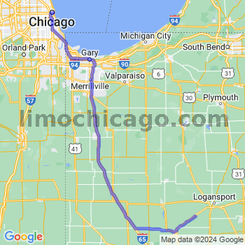 Travel from Burrows to Chicago Loop Limousine service to Chicago Loop