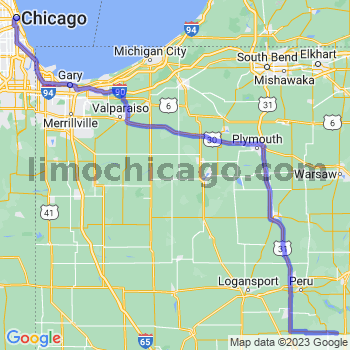 Travel from Converse to Chicago Loop Limousine service to Chicago Loop