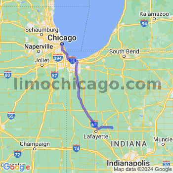 Travel from Cutler to Chicago Loop Limousine service to Chicago Loop