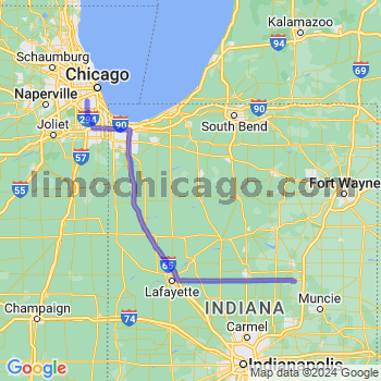 Travel from Fairmount to Midway airport Limousine service to Midway airport (MDW)