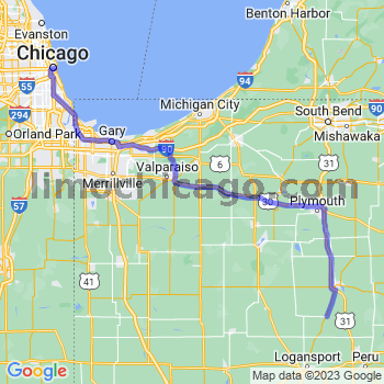 Travel from Fulton to Chicago Loop Limousine service to Chicago Loop