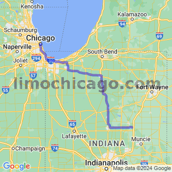 Travel from Gas City to Chicago Loop Limousine service to Chicago Loop