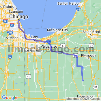 Travel from Grass Creek to Chicago Loop Limousine service to Chicago Loop