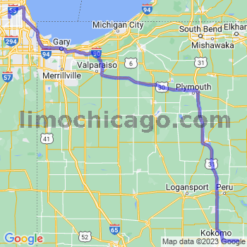 Travel from Greentown to Midway airport Limousine service to Midway airport (MDW)