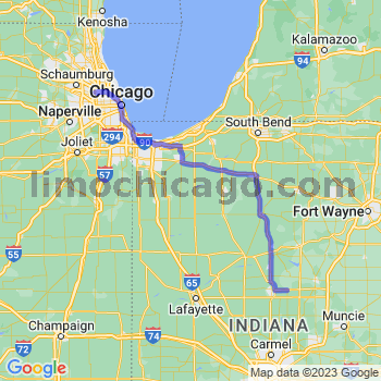 Travel from Greentown to O'Hare airport Limousine service to O'Hare airport (ORD)